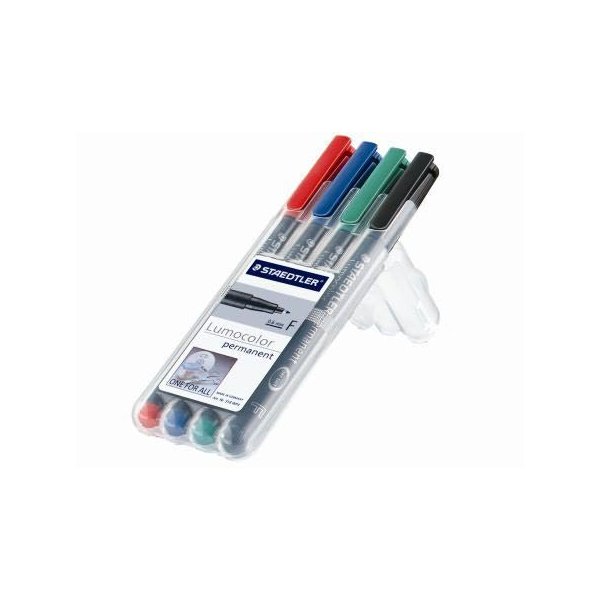 STAEDTLER permanent markers�t - 4 stk ass - 0,6 mm - 5250213